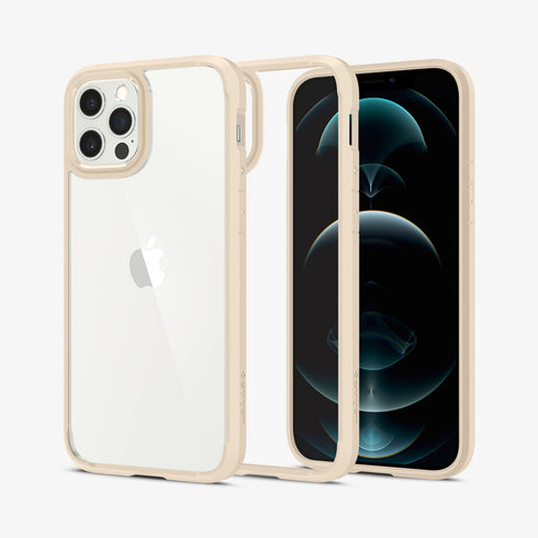 ACS01618 - iPhone 12 Pro Max Case Ultra Hybrid in crystal clear showing the back